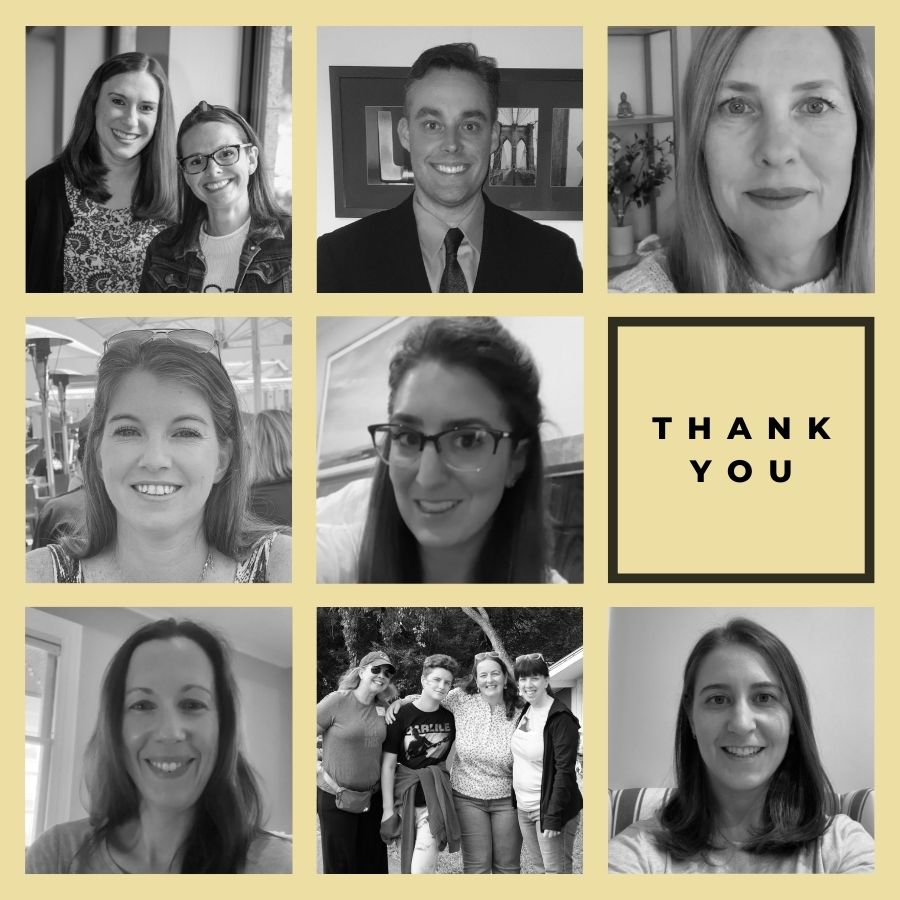 photo collage of peer leaders with text saying "Thank You"