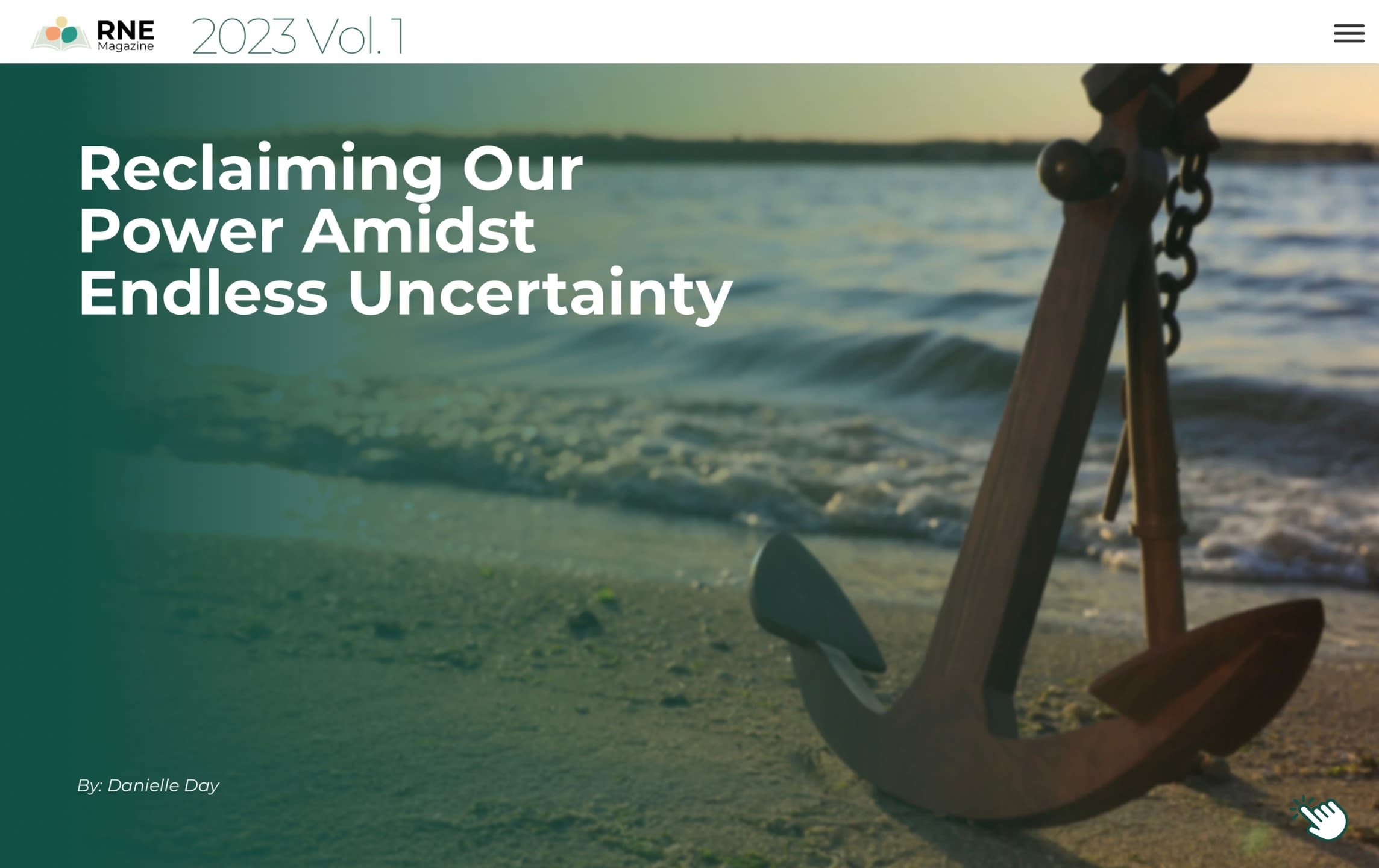 Magazine cover "Reclaiming Our Power Amidst Endless Uncertainty"