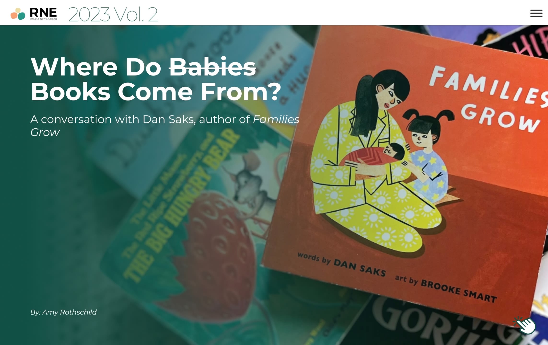 Magazine cover "Where Do Books Come From?"