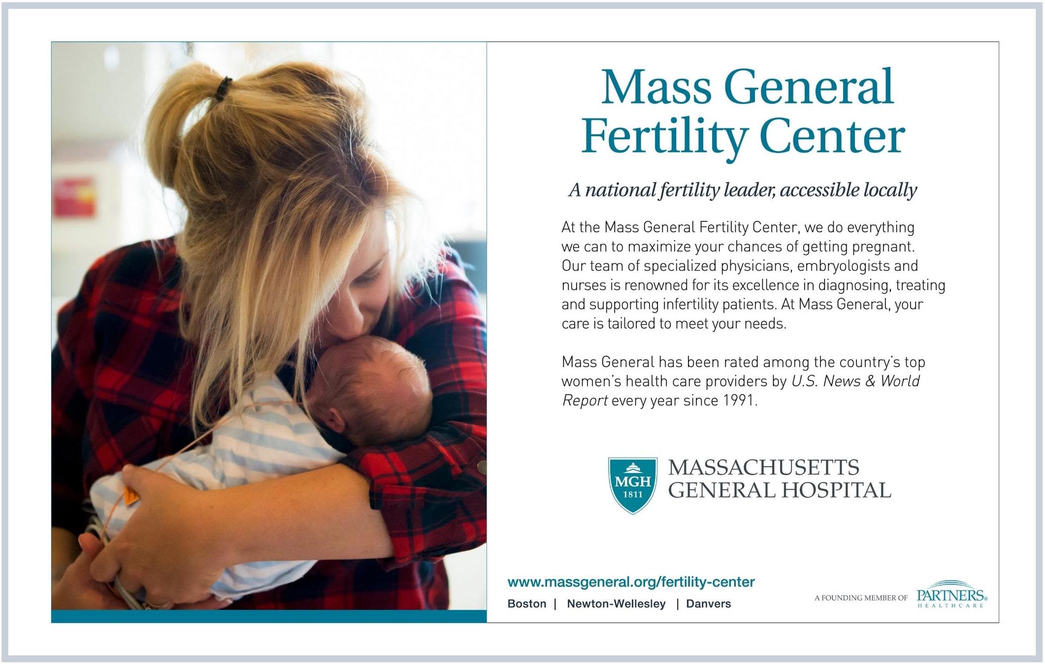 Mass General Fertility Center advertisement